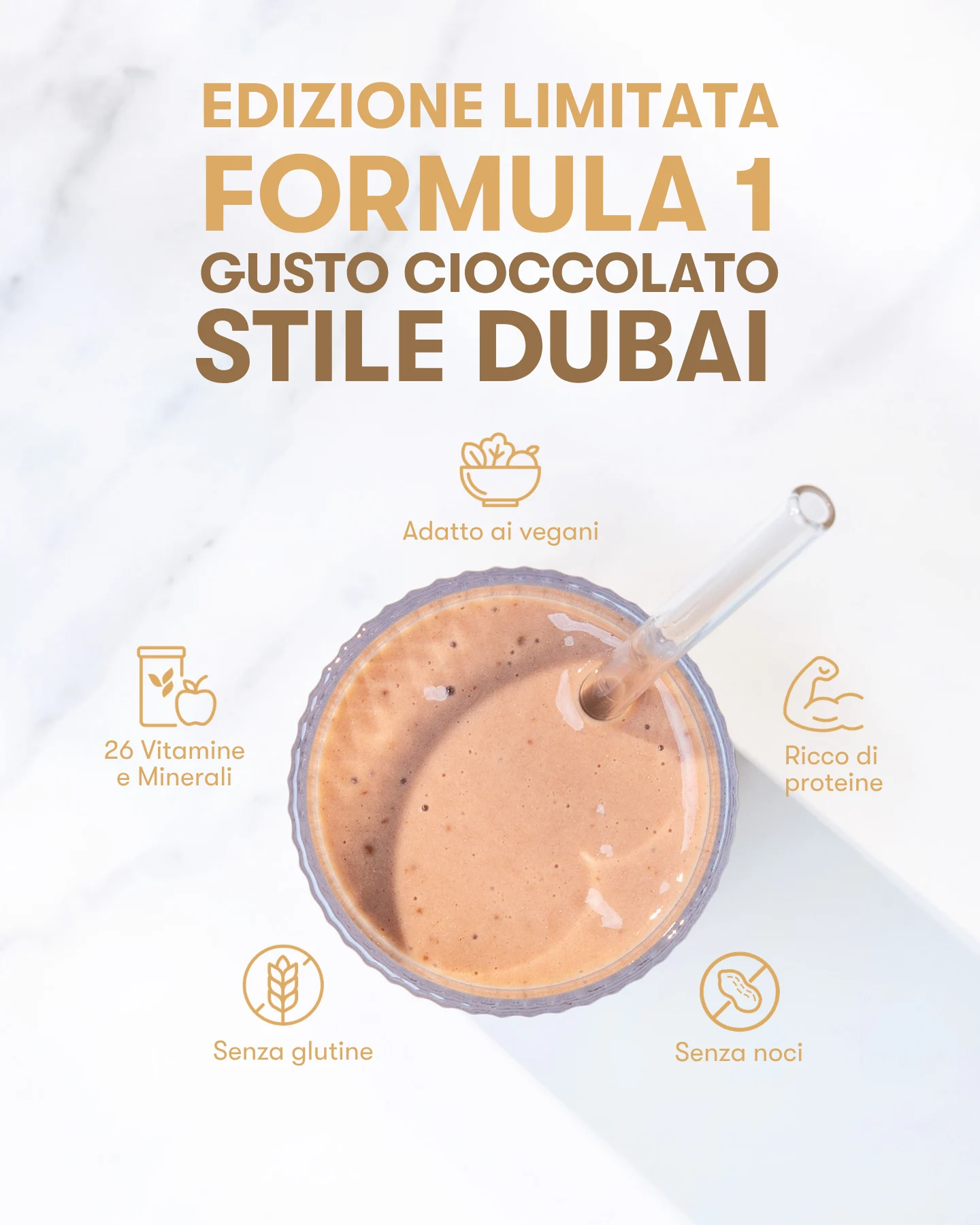 Formula 1 Nutritional Shake Mix Cioccolato Stile Dubai 500 g - immagine 4